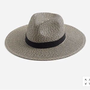 J. Crew Marled wide brim packable hat*